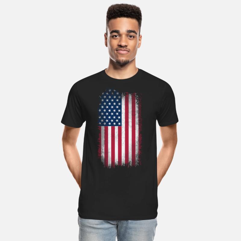 US Flag Men’s Organic T-Shirt