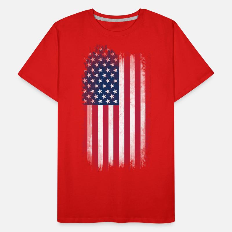 US Flag Men’s Organic T-Shirt