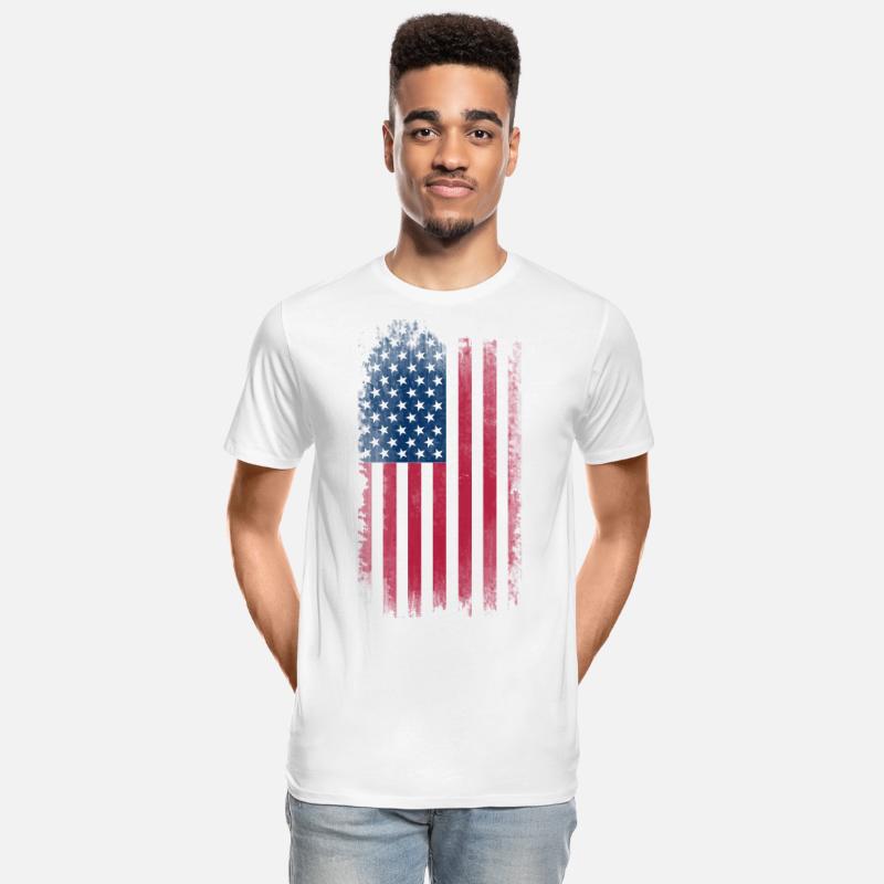 US Flag Men’s Organic T-Shirt